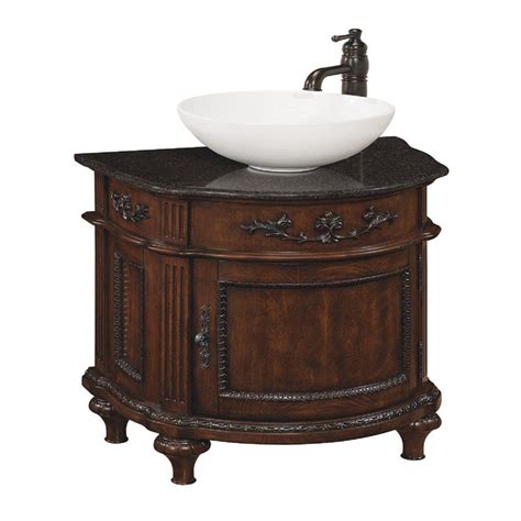 Finish bathroom renovations on budget shop everything you need for bathroom renovations with lowe's online store; Style Selections 26-in Antique Cherry Vinton Single Sink ...