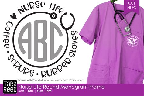 Nurse Monogram Svg Free 250 Svg Design File