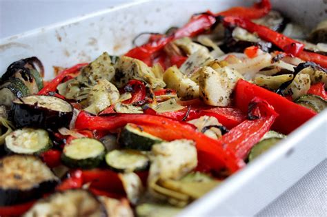 Legumes Assados No Forno Oven Roasted Vegetables Ponto De Espadana