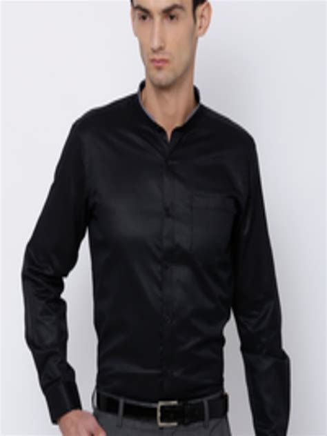 Buy Mark Taylor Men Black Slim Fit Self Design Formal Shirt Shirts