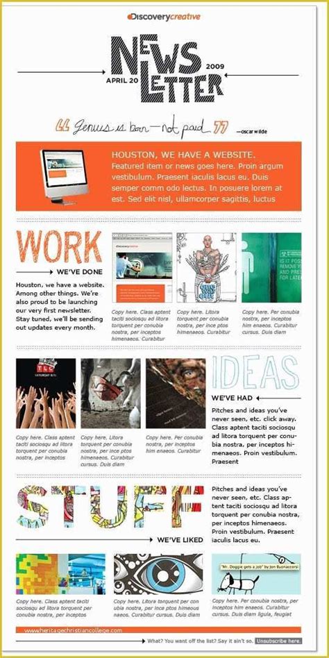 Staff Newsletter Templates Free Of Best 25 Newsletter Design Ideas On