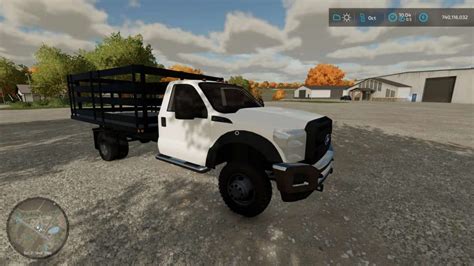 Ford F550 Stake Body Truck V1 5 Farming Simulator 19 17 15 Mod