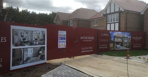 Construction Hoarding For Antler Homes In Old Ascot Berkshire