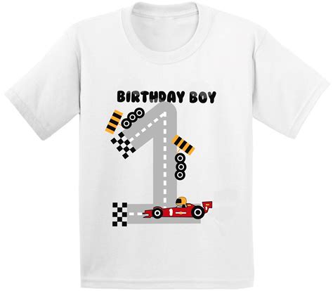 First Birthday Shirts Race Car T Shirt Etsy