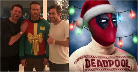 Ryan Reynolds Attended A Party Wearing The Ugliest Christmas Sweater Ever