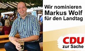 Einstimmig nominiert: CDU nominiert Markus Wolf für Landtagskandidatur ...