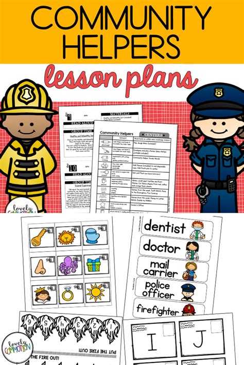 Play Based Preschool Lesson Plans Community Helpers Thematic Unit
