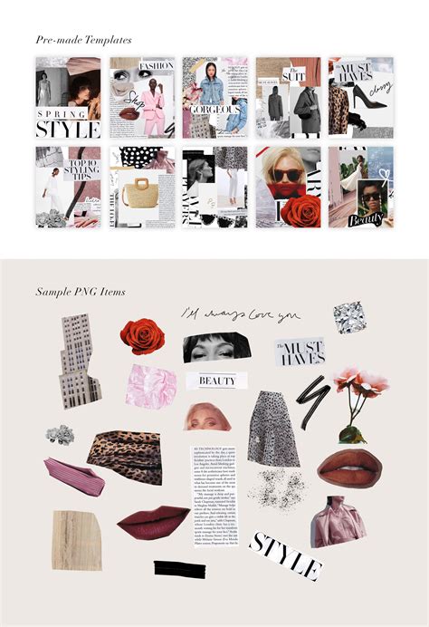 Fashion Collage Creator Kit | Collage creator, Fashion collage, Collage template