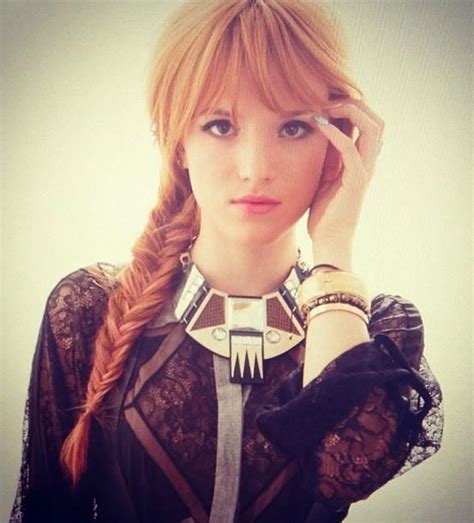 Bella Thorne Braid And Bangs Redhead Beauty Fish Tail Braid Hair Styles