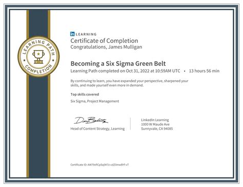 James Mulligan on LinkedIn: Certificate of Completion