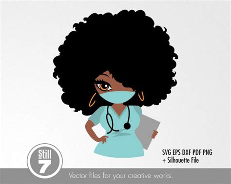 Free African American Nurse Svg 908 SVG PNG EPS DXF File - Free SVG
