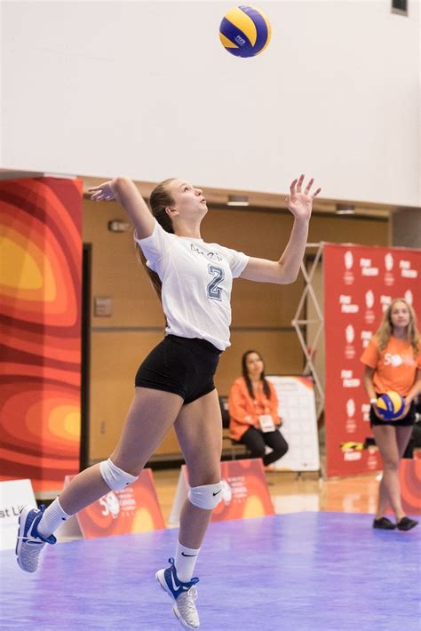 Serve A Volleyball Overhand For Points Consistently To Score More Aces
