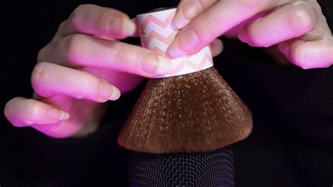 Asmr Relaxing With Mic Brushing And Tapping With Big Brush No Talking