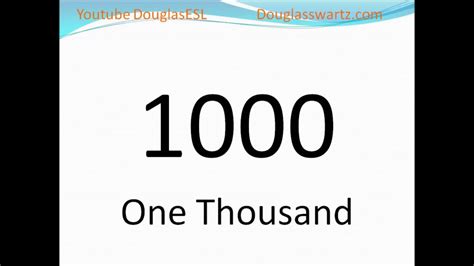 Learn How To Pronounce English Numbers 900 To 1000 With Douglasesl