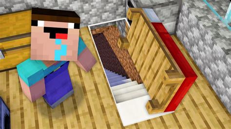 Minecraft Noob Vs Pro Noob Found Secret Base Under Bed Underground