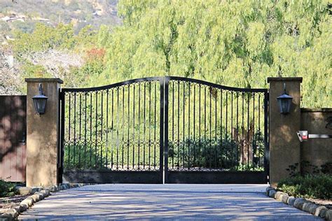 A gate or gateway is a point of entry to or from a space enclosed by walls. Driveway Gates - IRONMAN Pool Fence