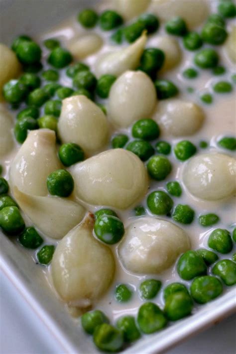 Creamed Peas With Pearl Onions