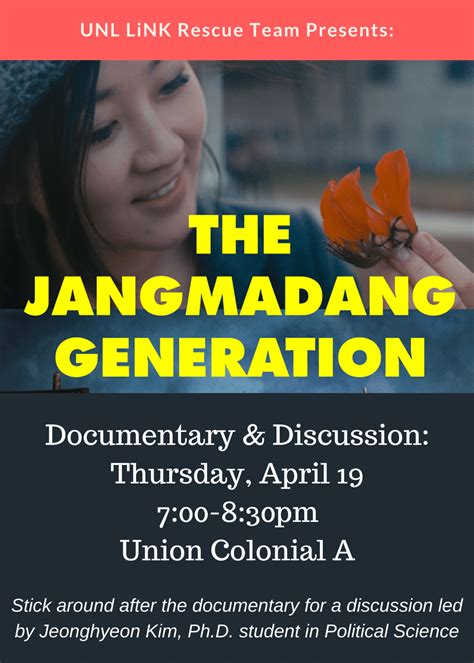 The Jangmadang Generation Documentary And Discussion Announce University Of Nebraska Lincoln