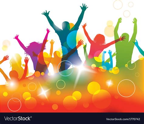 Young People On The Party Royalty Free Vector Image