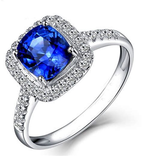 Shop from the world's largest selection and best deals for diamond engagement sapphire white gold fine rings. 2 Carat Classic oval cut Sapphire and Diamond Halo Engagement Ring in White Gold - JeenJewels