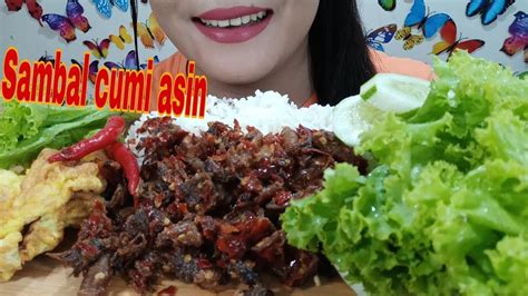Asmr Sambal Cumi Asin Lalapan Asmr Mukbang Indonesia Eating Sounds Asmr Van Youtube