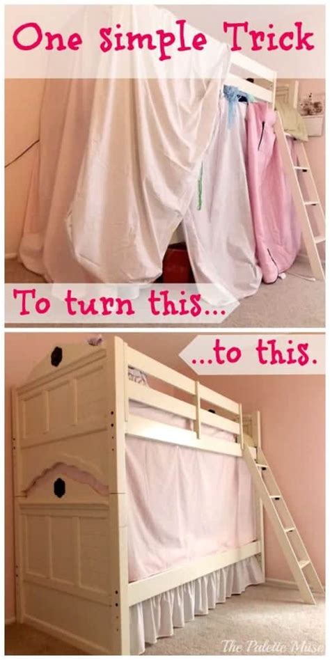 Simple No Sew Bunk Bed Tent The Palette Muse
