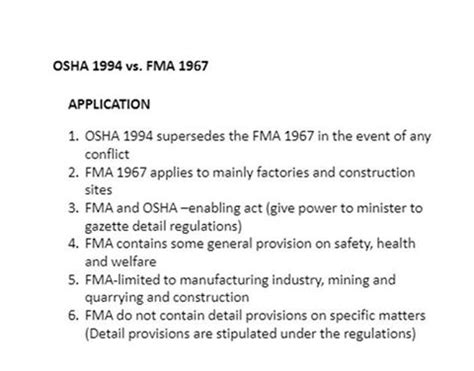 Quality, health & safety and environmental training. OSH The Journey: OSHA 1994 Section 2. Prevailing laws.