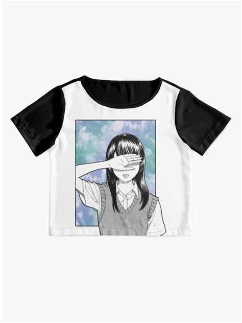 Lonely Girl Sad Japanese Anime Aesthetic T Shirt By