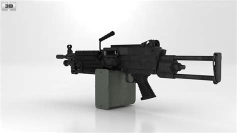 360 View Of M249 Light Machine Gun 3d Model Hum3d Store