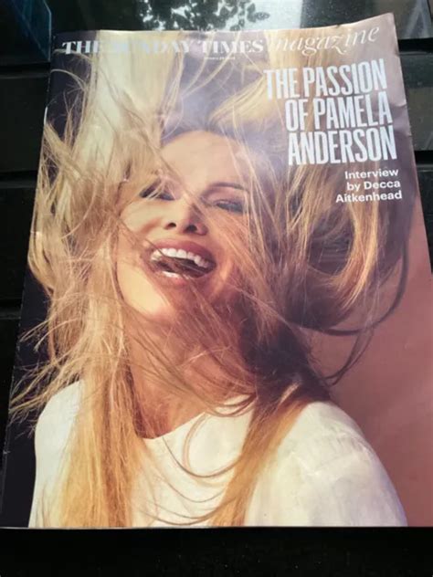 Sunday Times Magazine Pamela Anderson Cover New 29th Jan 2023 Lamb Alex