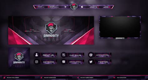 Stream Graphics Collection 1 Twitch Graphics Showcase On Behance