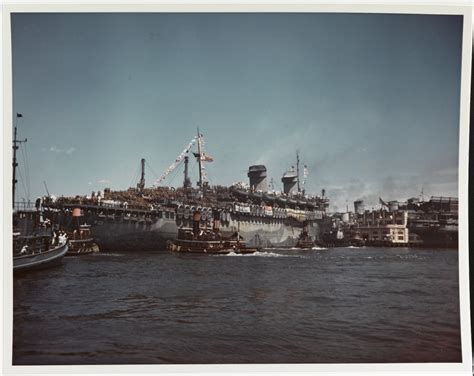 80 G K 5776 Uss West Point Ap 23 Arrives At New York City With
