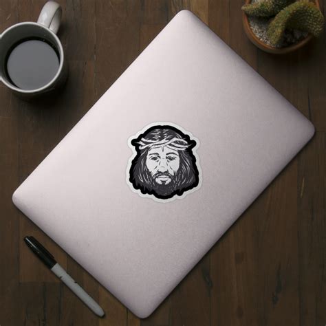 jesus christ picture jesus and religion sticker teepublic au