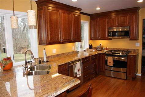 Painted kitchen cabinets are among the smallest amount expensive choices for altering the expression of your respective kitchen. Cabinets Kitchen Colors With Dark Oak Paint Maple Painting ...