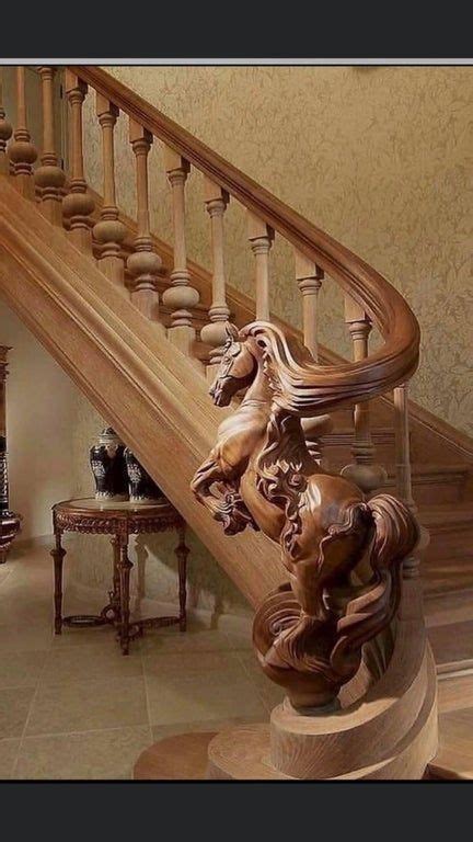 This Horse Mane Railing Atbge Wooden Stairs Stairs Staircase Design
