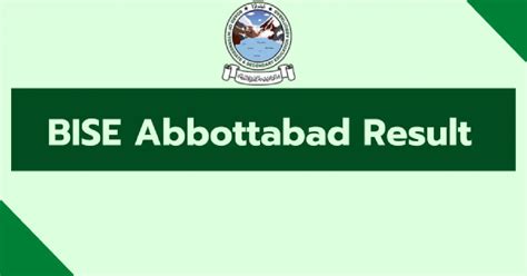 Bise Abbottabad 10th Class Result 2023 2024