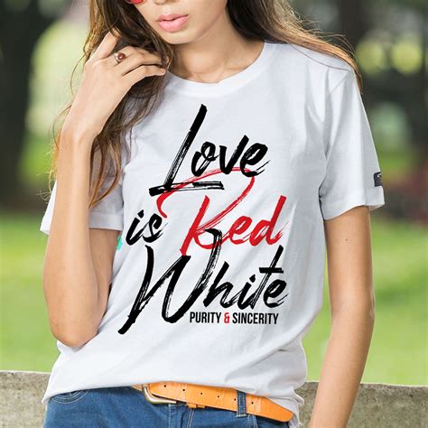 love is white purety and sincerity women s comfort tee what s the real love it s the purest