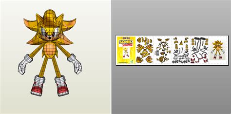 Sonic The Hedgehog Papercraft Template Sonic Paper To
