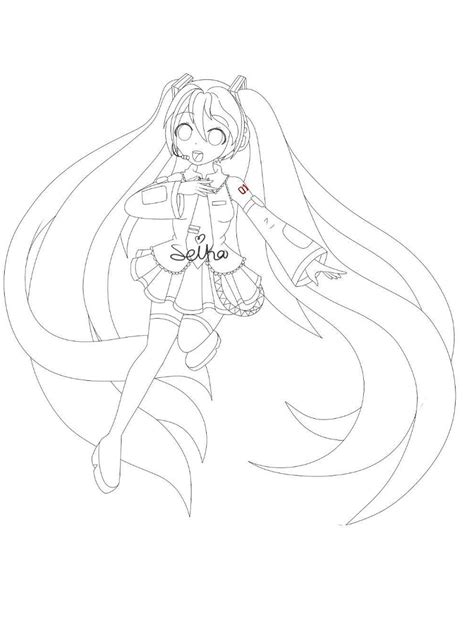 Printable Hatsune Miku Coloring Pages Anime Coloring Pages
