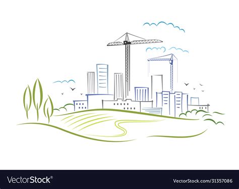 Abstract City Development Royalty Free Vector Image