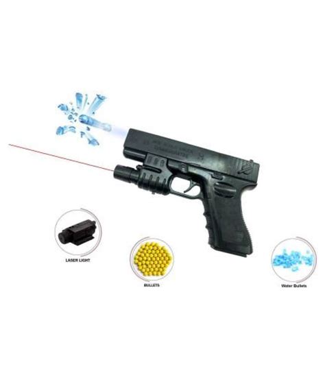 Spy Shooting Pistol Gun Toy With Soft Bullets And Laser Pointer For