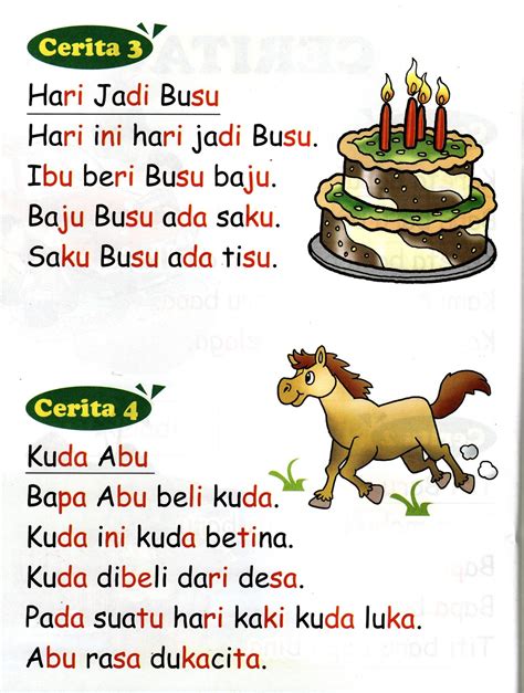 Buatlah cerita bergambar berdasarkan dongeng kuda dan keledai yang sarat dengan beban! Selamat Datang Ke Dunia LINUS Tahun 1 (LITERASI): Cerita