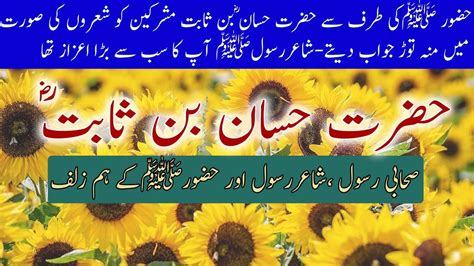 Hazrat Hassan Bin Sabit Razi Allah Tala Anhu Life Story In Urdu Hindi