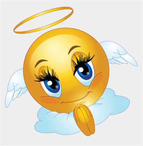 Mq Yellow Angel Emoji Emojis Angel Smiley Face Cliparts