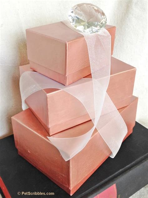 Close to thirty dazzling rose gold room decor awaits your discovery. DIY Rose Gold Stacking Boxes - Pet Scribbles