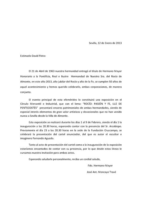 Carta De Invitacion A Mexico Ejemplo Lavozdelmedio