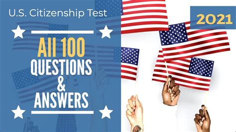 Us Citizenship Naturalization Test 2021 Official Uscis 100 Questions