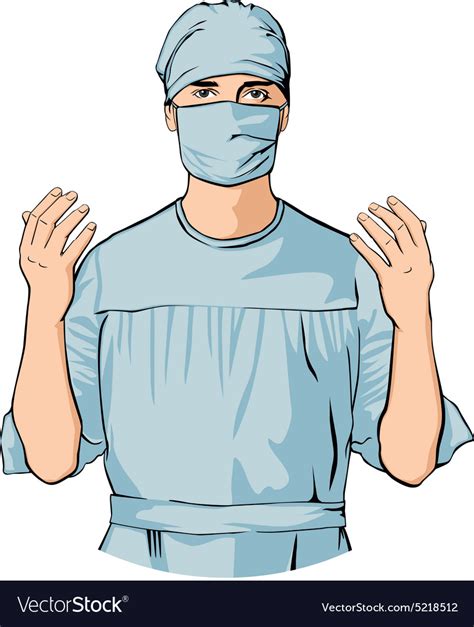 surgeon royalty free vector image vectorstock