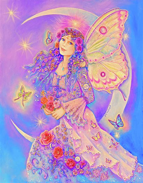 Moon Fairy Goddess Painting By Judy Mastrangelo