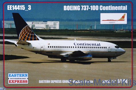 Boeing 737 100 Continental Eastern Express Plastic Scale Model Kit In 1
